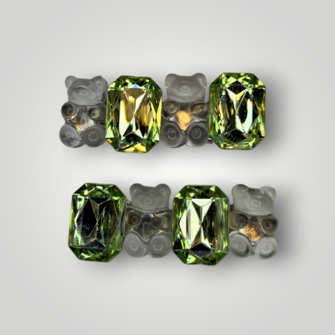 Gummy Bear Gem Hair Clips