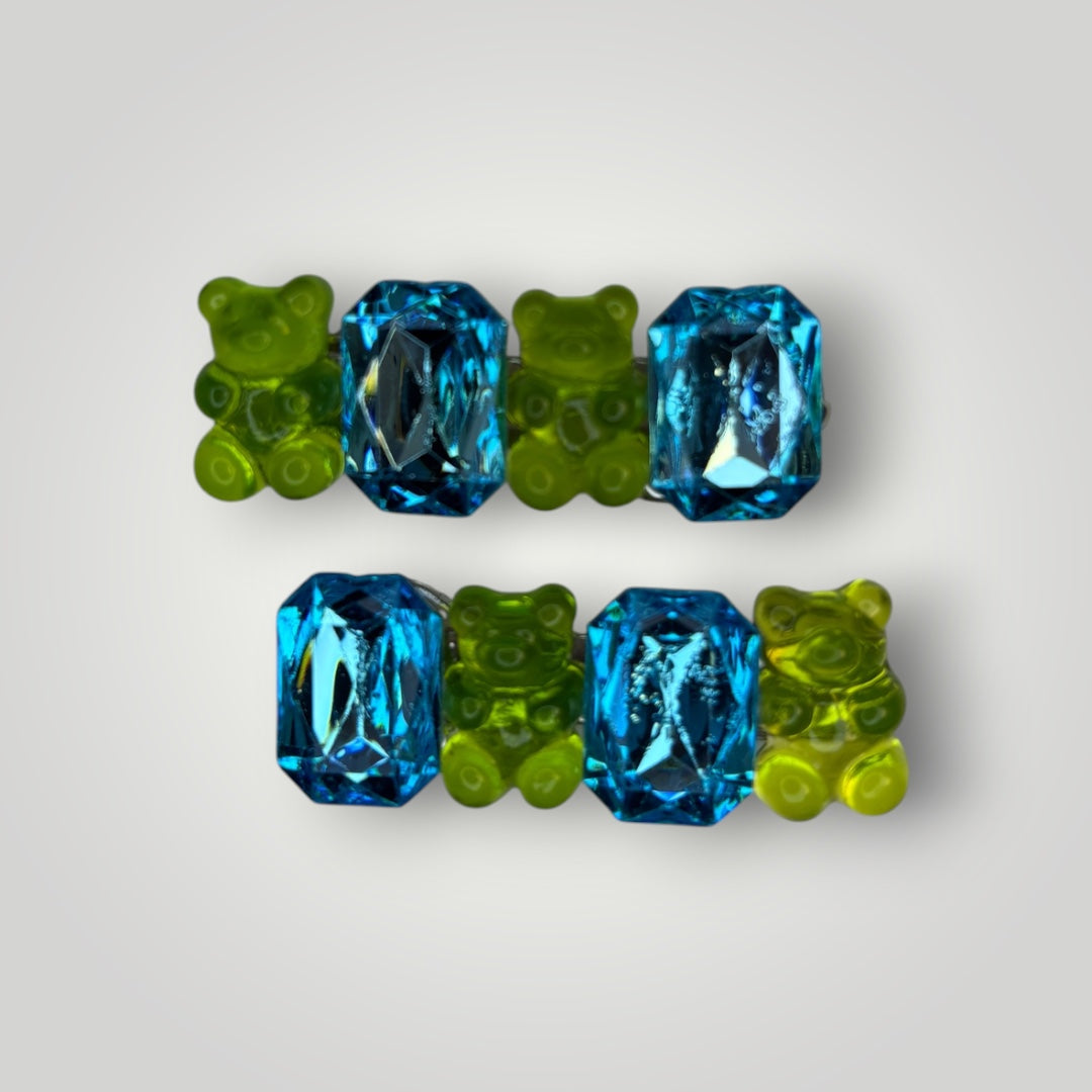Gummy Bear Gem Hair Clips