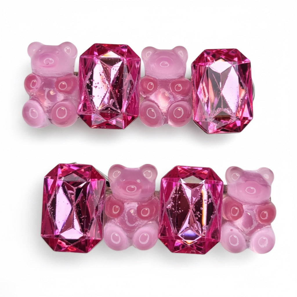 Gummy Bear Gem Hair Clips