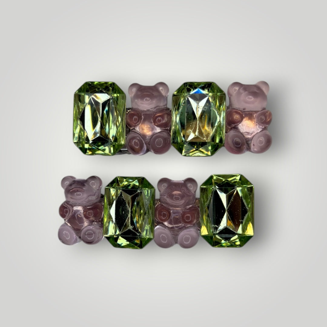 Gummy Bear Gem Hair Clips