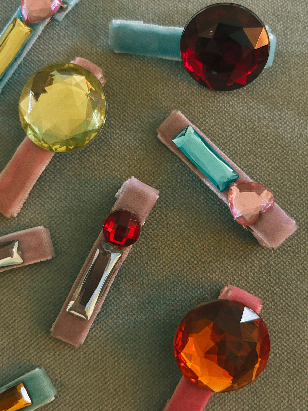 Lollipop Gem Hair Clips