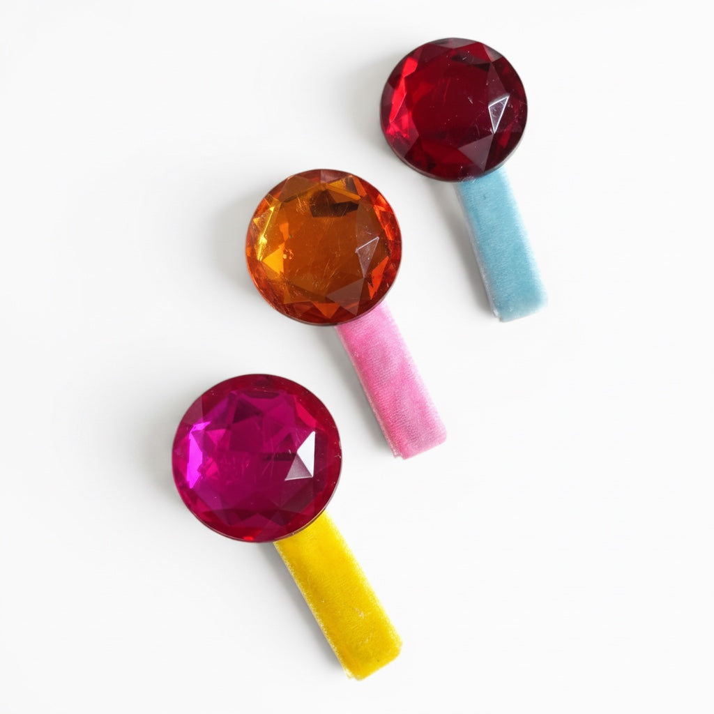 Lollipop Gem Hair Clips