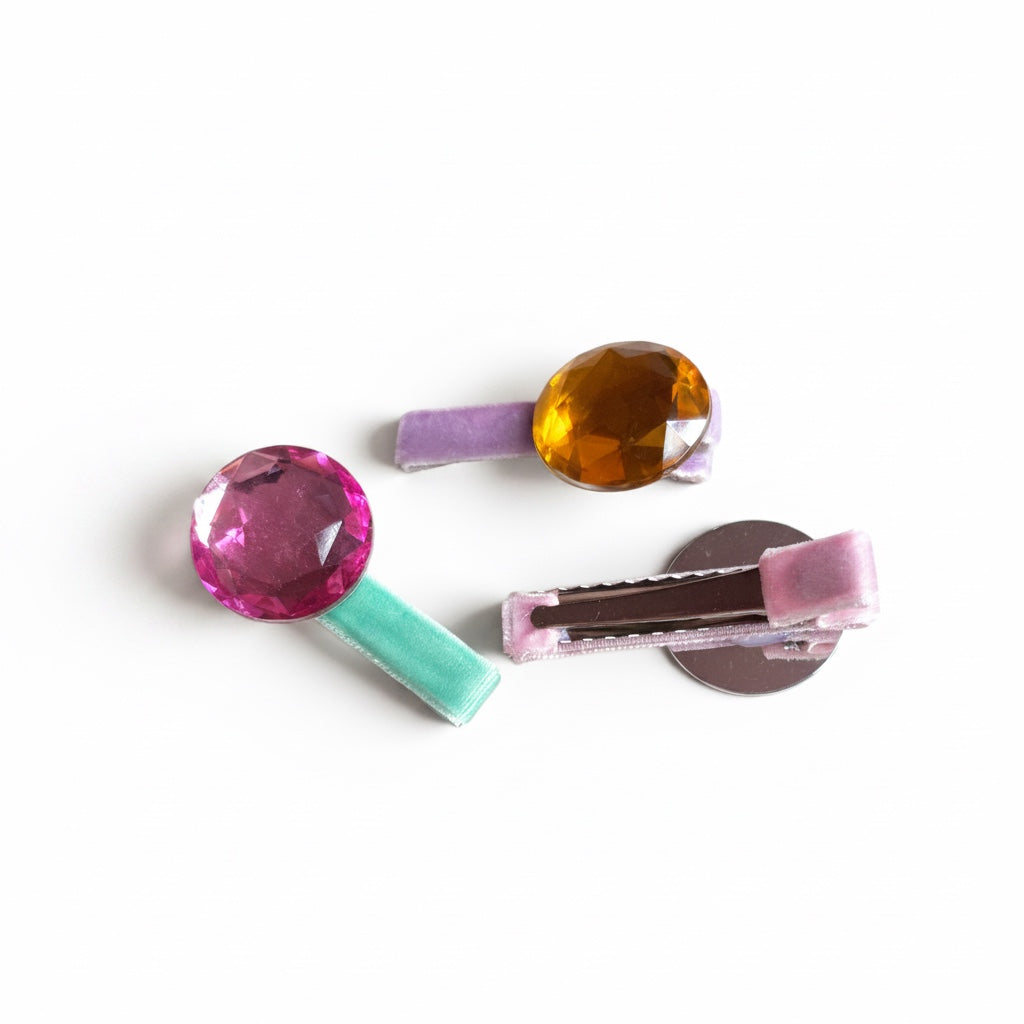 Lollipop Gem Hair Clips