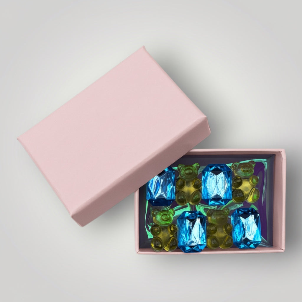 Gummy Bear Gem Hair Clips