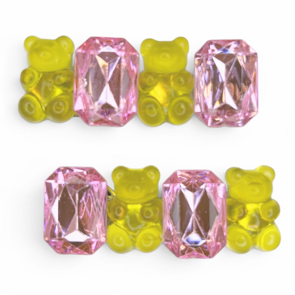 Gummy Bear Gem Hair Clips