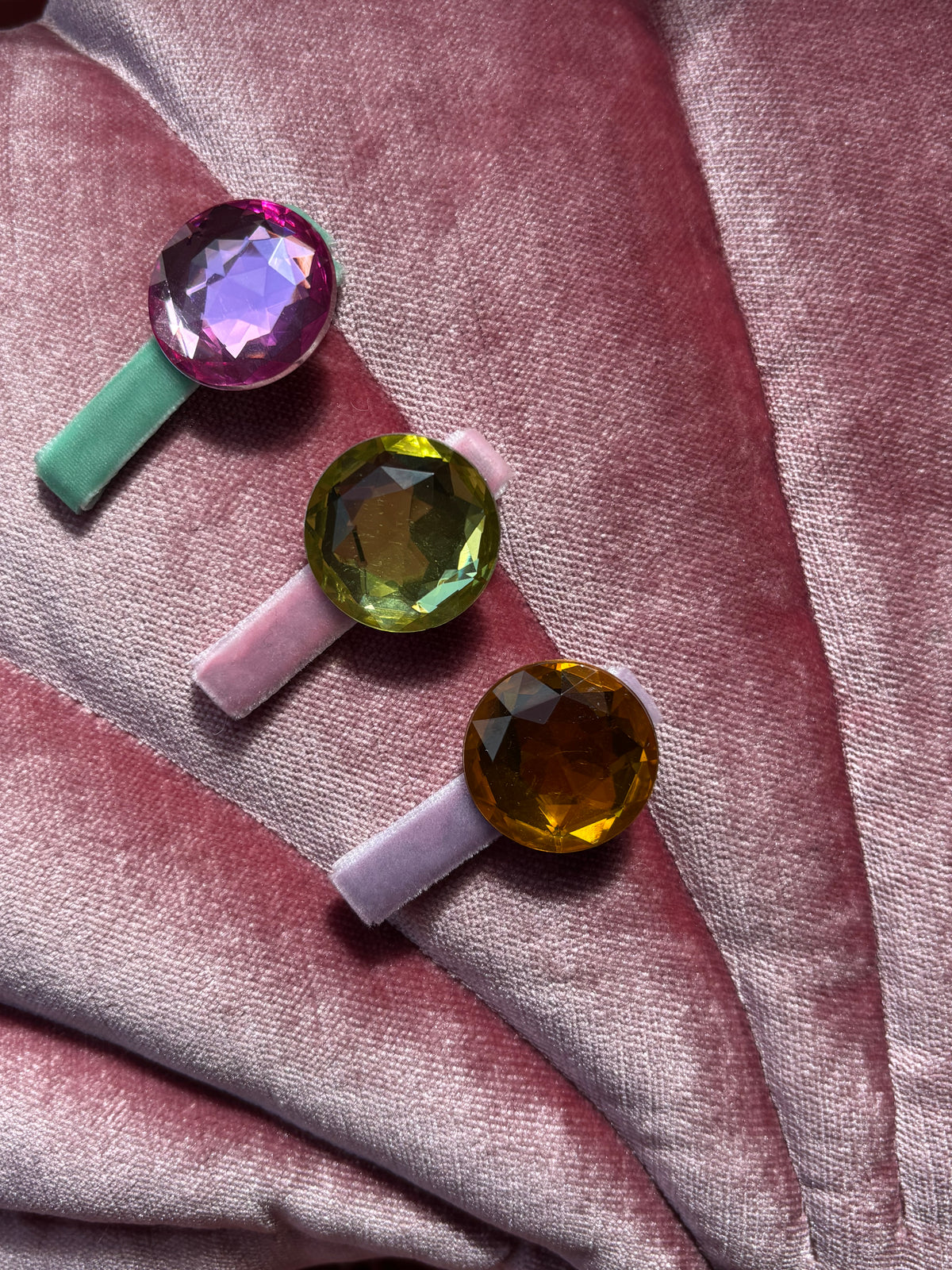 Lollipop Gem Hair Clips