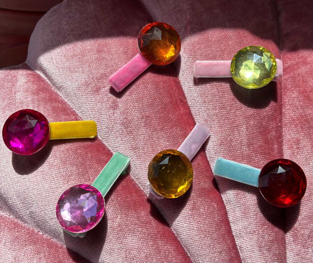 Lollipop Gem Hair Clips