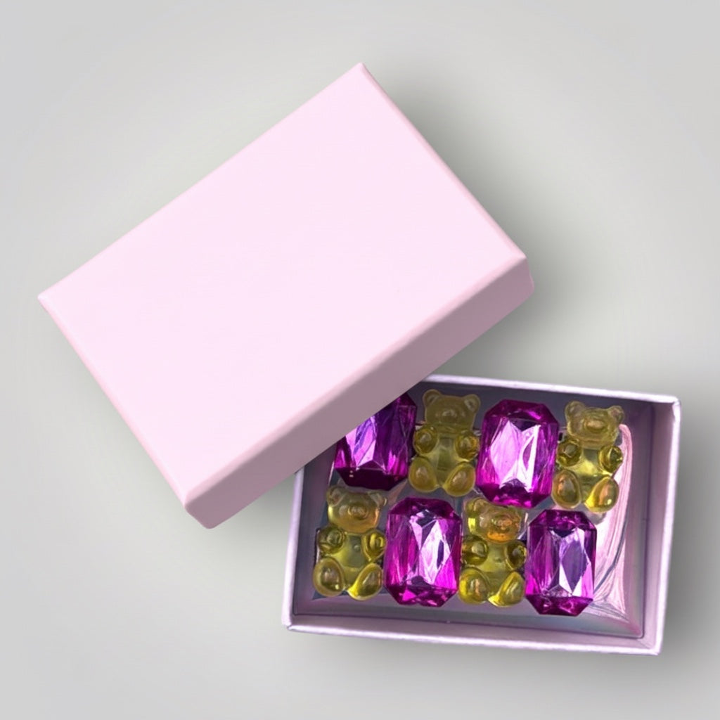 Gummy Bear Gem Hair Clips